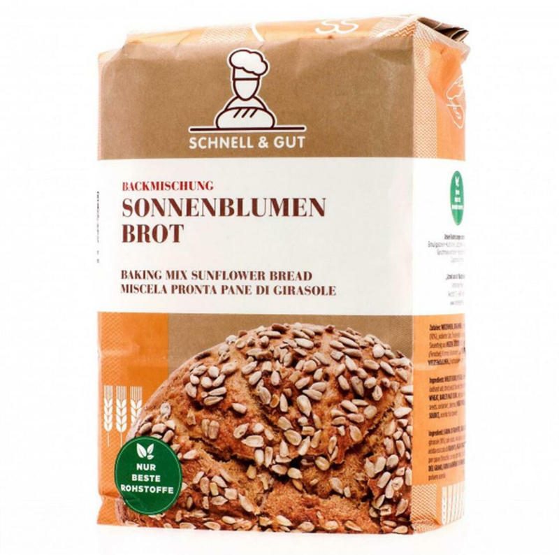 Schnell und Gut Backmischung für Sonnenblumenbrot