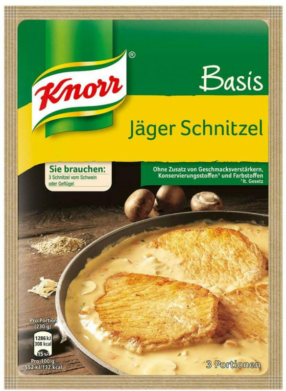 Knorr Basis für Jägerschnitzel