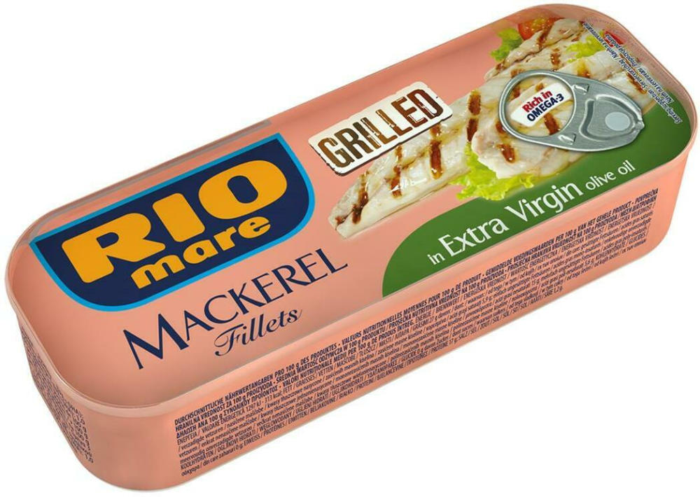 Rio Mare gegrillte Makrelen in Olivenöl ️ Online von BILLA - wogibtswas.at