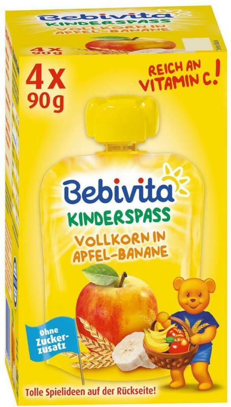 Bebivita Kinderspaß Vollkorn in Apfel-Banane