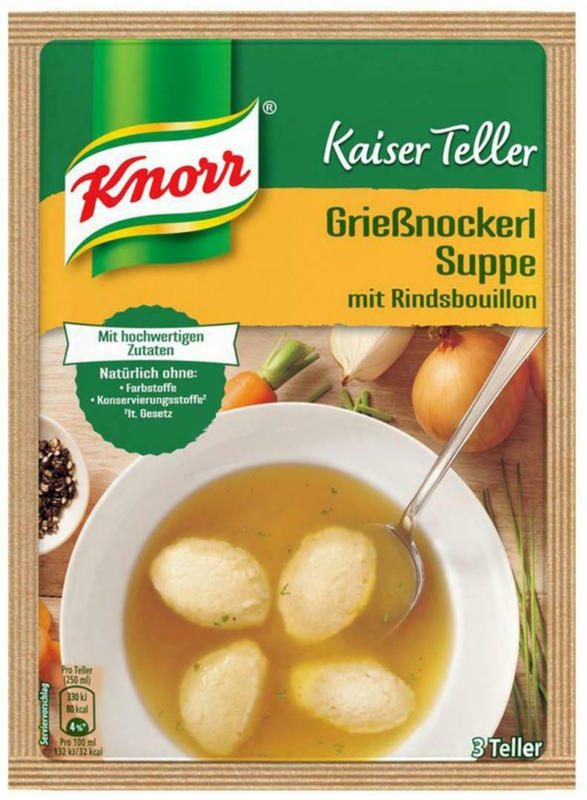 Knorr Kaiserteller Grießnockerlsuppe