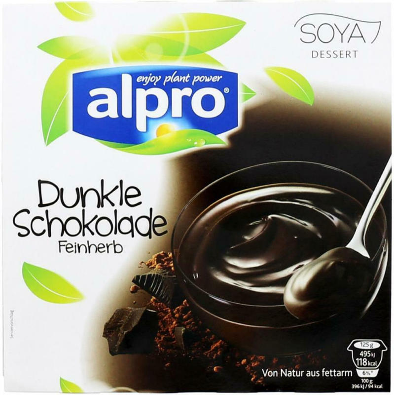 Alpro Soja Dessert Dunkle Schokolade
