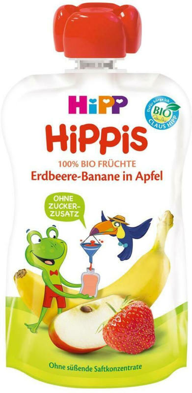 Hipp Hippis Erdbeere-Banane in Apfel