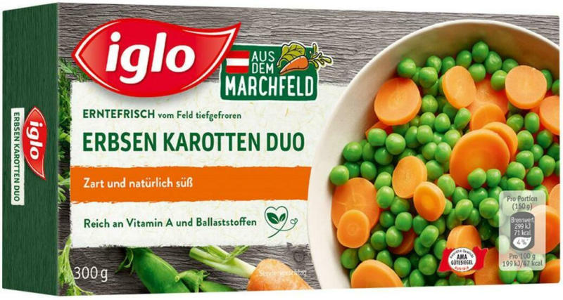 Iglo Erbsen Karotten Duo