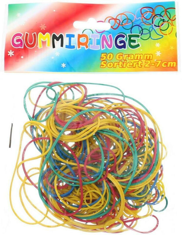 Gummiringe sortiert