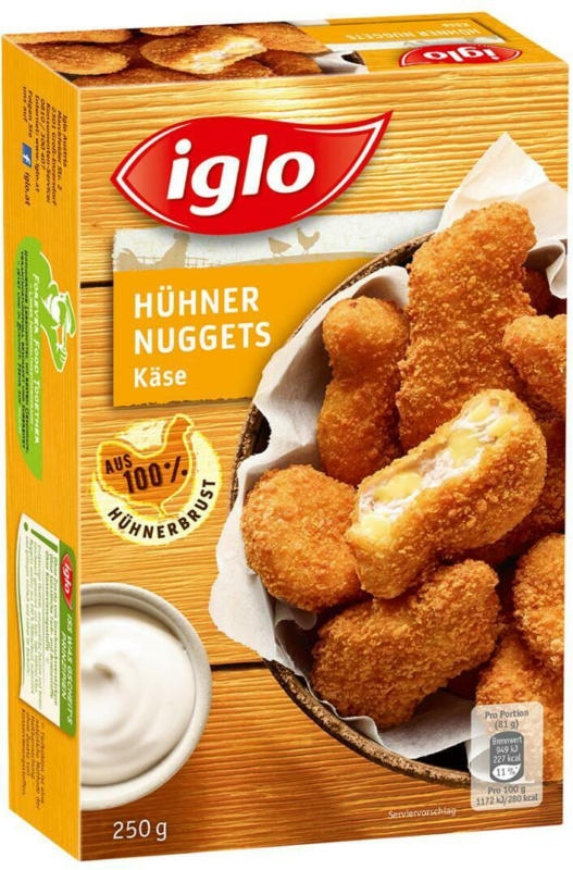 Iglo Hühner Nuggets Käse