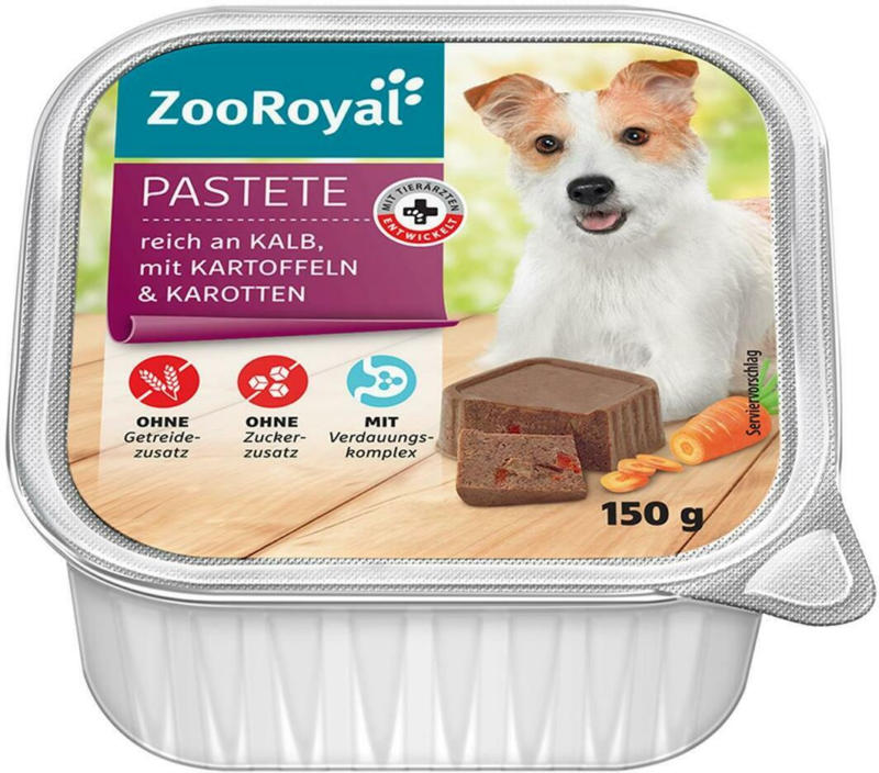 ZooRoyal Pastete mit Kalb, Kartoffeln & Karotten