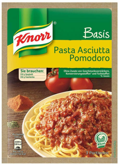 Knorr Basis für Pasta Asciutta Pomodoro ️ Online von BILLA - wogibtswas.at