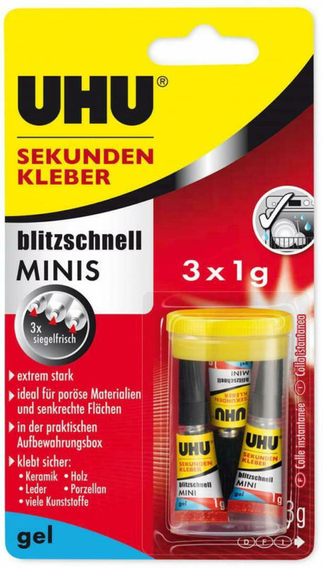 UHU Sekundenkleber Gel Minis