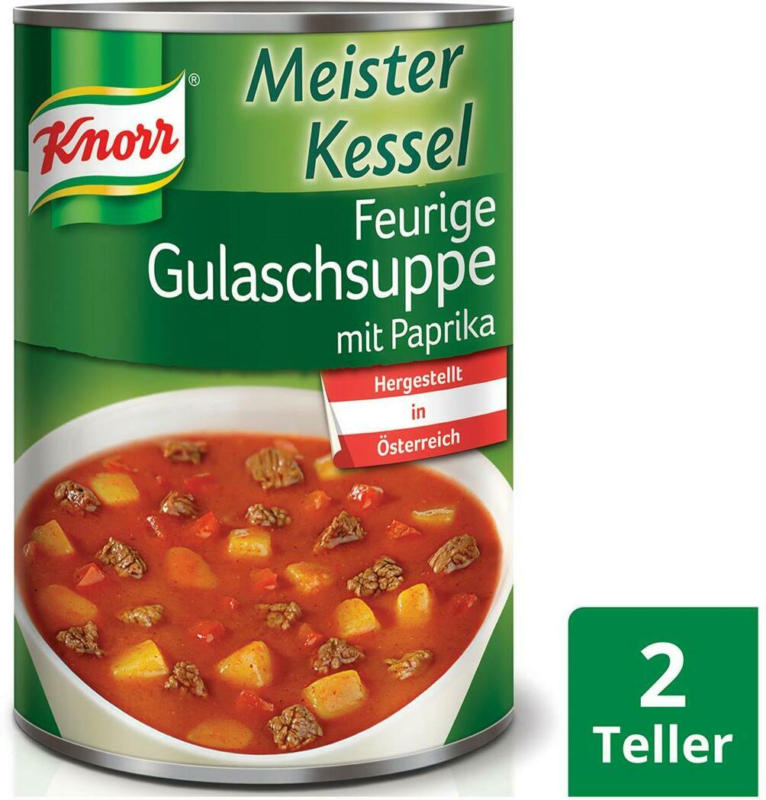 Knorr Meisterkessel Feurige Gulaschsuppe