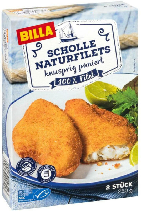 BILLA Schollenfilet paniert