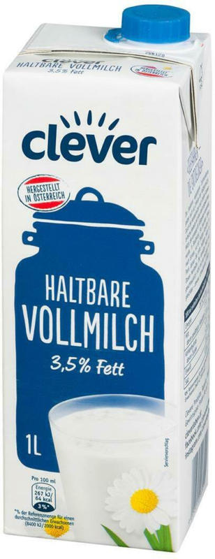 Clever Haltbar-Vollmilch 3.5%