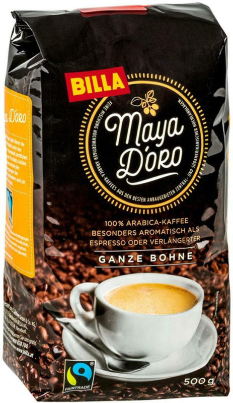 BILLA Maya D'oro Ganze Bohne