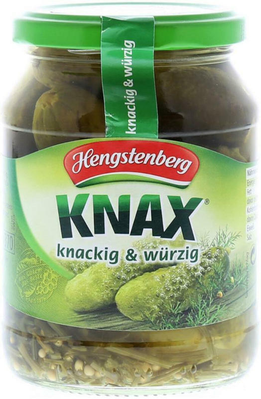 Hengstenberg Knax Gewürzgurken
