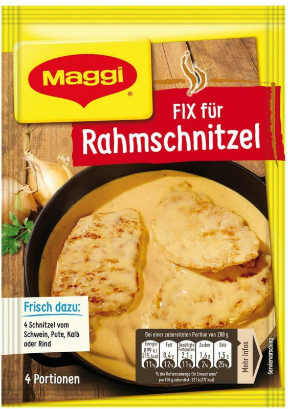 MAGGI Fix für Rahmschnitzel