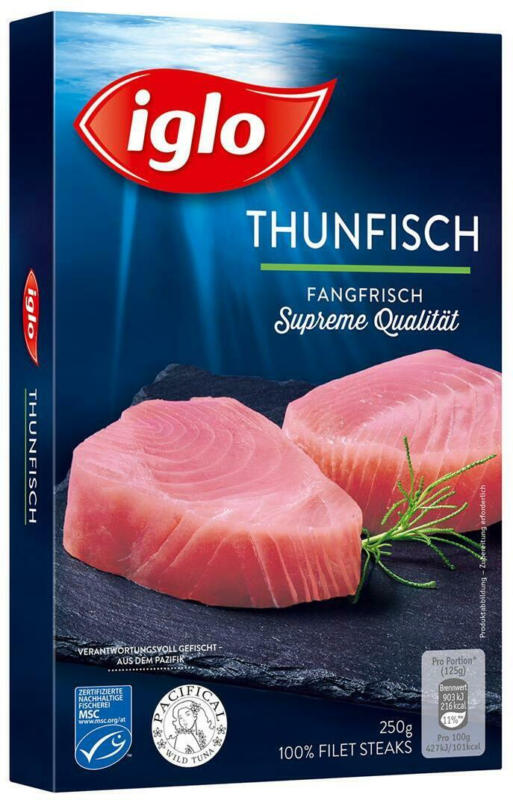 Iglo Thunfisch Naturfilet Steaks