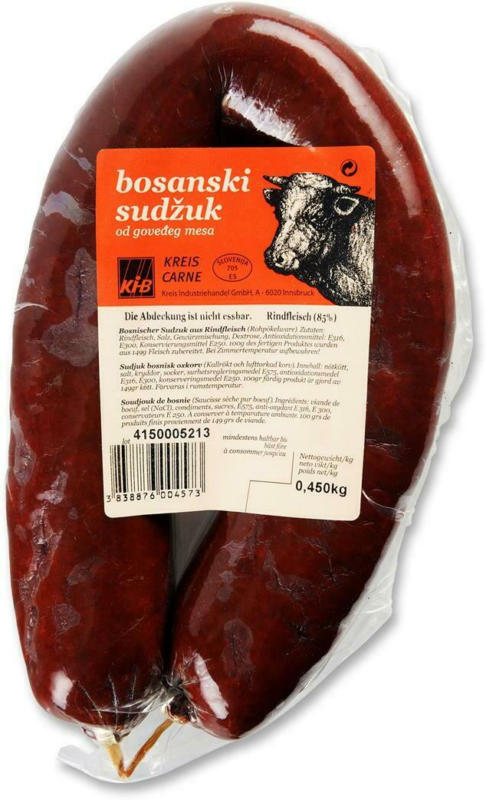 Bosnische Sudzuk aus Rindfleisch
