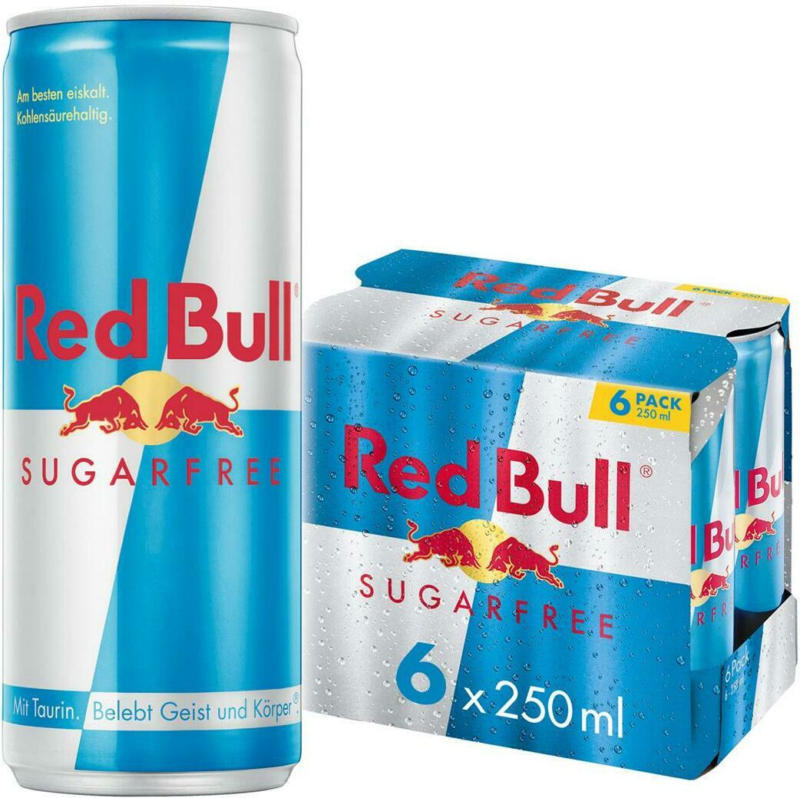 Red Bull Energy Drink, Sugarfree 6-Pack