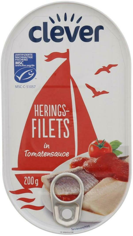 Clever Heringsfilets in Tomatensauce