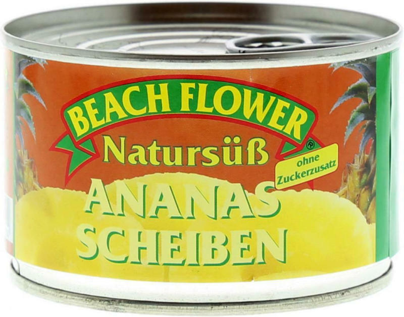 Beach Flower Ananas Scheiben natursüß