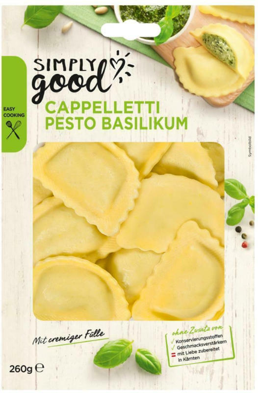 Simply Good Cappelletti Pesto Basilikum