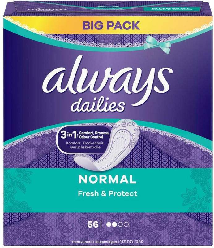 Always Fresh & Protect Slipeinlagen Normal Vorteilspack