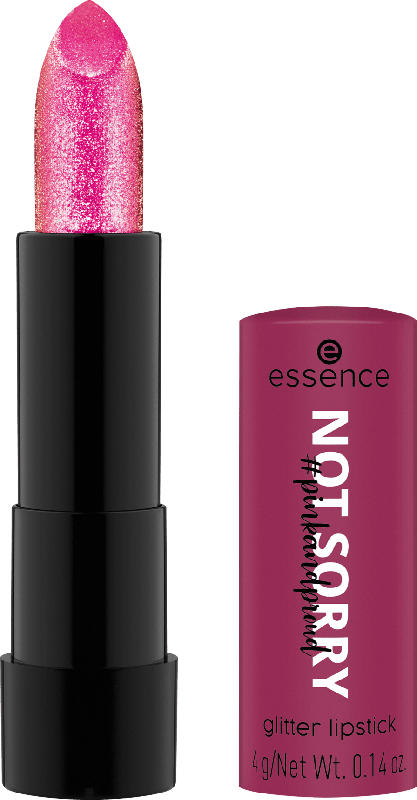essence cosmetics Lippenstift pinkandproud NOT SORRY! 01 glitter lipstick Sorry