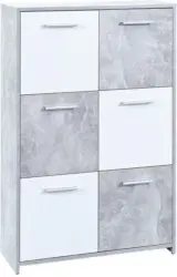 Kommode 'Malinus' , grau, weiß