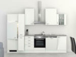 Möbelix Küchenzeile Wito mit Geräten 310 cm Grau/Weiß Modern