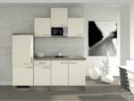 Möbelix Küchenzeile Eico mit Geräten 210 cm Magnolie/Eiche Dekor