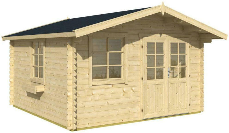 Gartenhaus mit Satteldach Natur 360x245x360cm Blockhaus Aktion