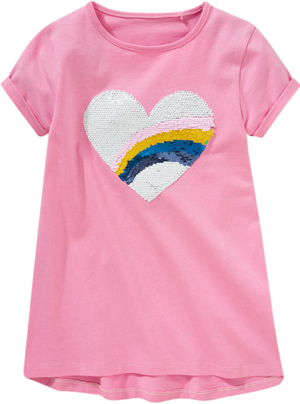Mädchen T-Shirt mit Wendepailletten (Nur online)