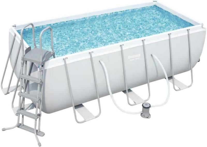 Stahlrahmenpool Power Steel mit Leiter 412x201x122cm 56456