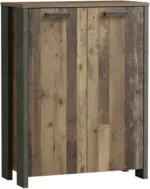 mömax Kommode 'Cliff' , Braun, Dunkelgrau