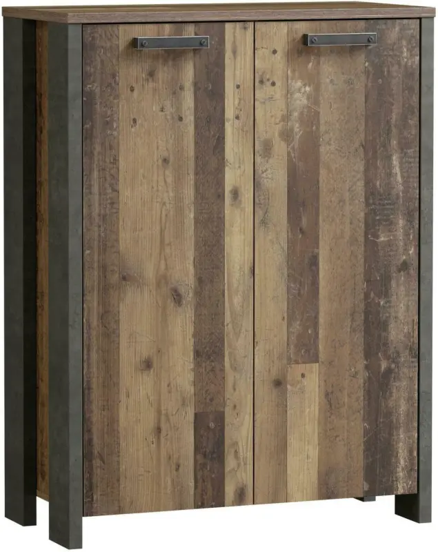 Kommode 'Cliff' , Braun, Dunkelgrau