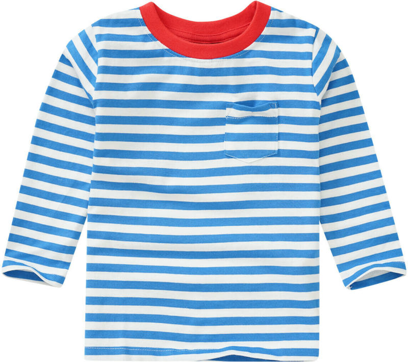 Jungen Langarmshirt mit Blockstreifen (Nur online)