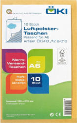 ÖKI Luftpolstertaschen A6 mit Haftstreifen 10 Stück braun