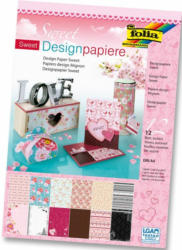 FOLIA Designpapierblock ”Sweet” A4 150g 12 Blatt