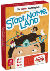 SHUFFLE Kartenspiel ”Stadt, Name, Land” 2 x 55 Karten