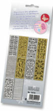 PAGRO DISKONT FOLIA Relief-Sticker ”Ganzjahr” 10 Blatt mehrere Farben