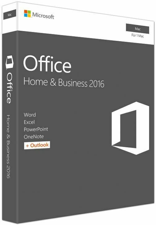 Microsoft Office Home & Business 2016 für 1 MAC Vollversion