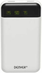 DENVER Powerbank mit LED-Display 12.000 mAh weiss