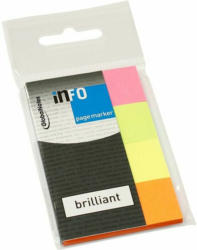 INFO Brillant-Pagemarker 4 x 40 Blatt mehrere Farben