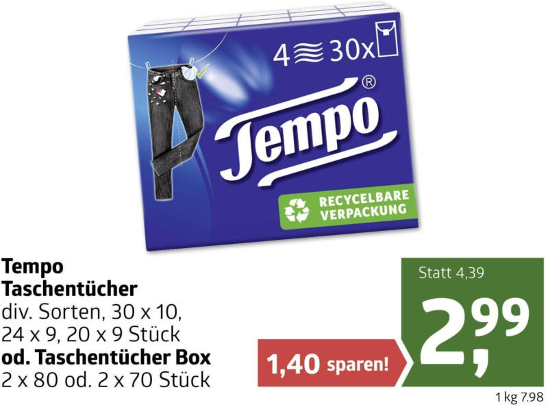 Tempo Taschentücher