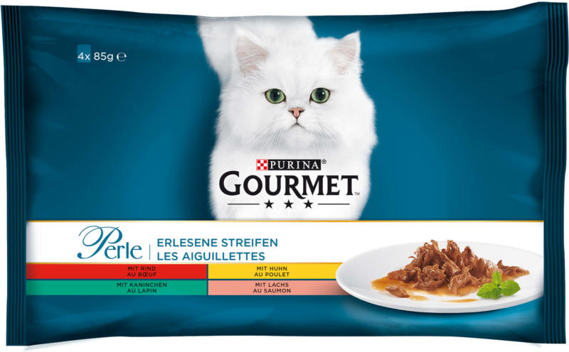 Gourmet Perle erlesene Streifen 4x85g
