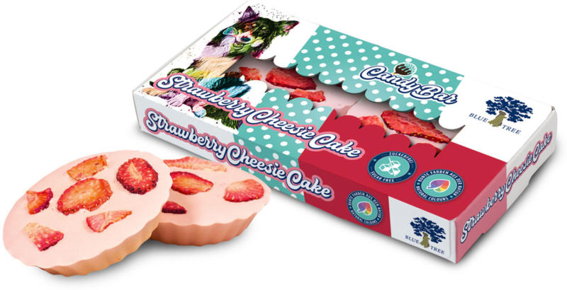 Blue Tree Friandise pour chien Strawberry Cheesie Cake 2pcs