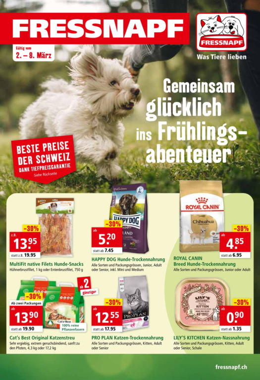 Öffnungszeiten für Fressnapf Maxi Zoo Solothurnstrasse 122, 2504 Biel