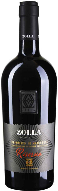 Zolla Primitivo di Manduria Riserva 75 cl - 6 pièces