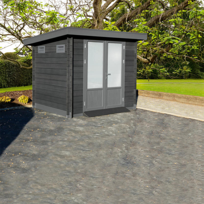 Gartenhaus WPC-Trend B grau