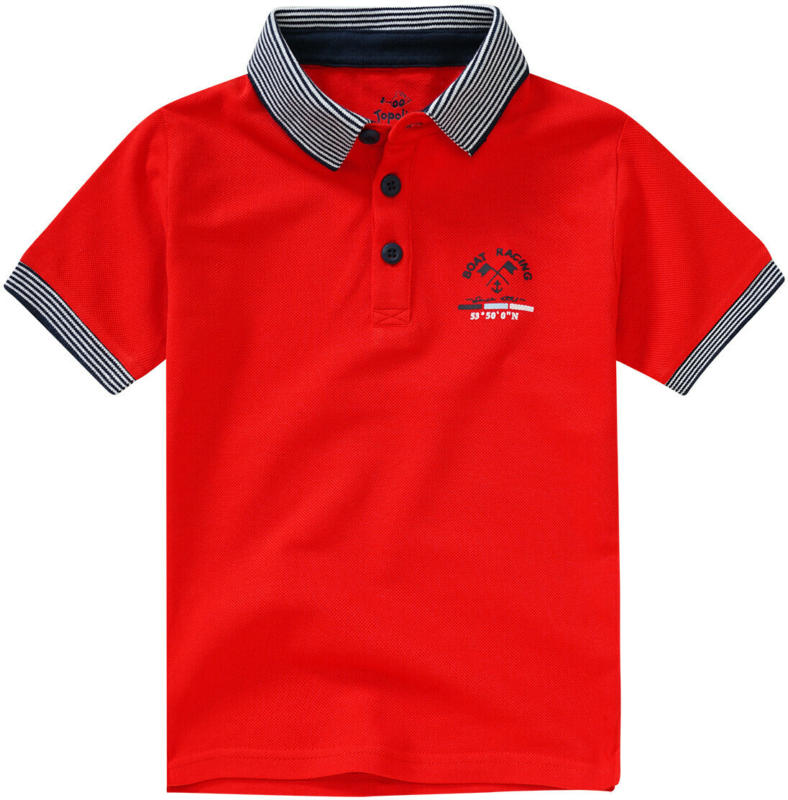Jungen Poloshirt mit gestreiften Bündchen (Nur online)